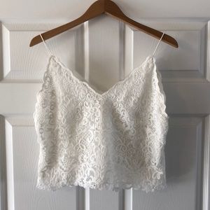 Jenny Yoo lace crop tank